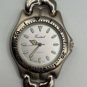 Eurotech Women's Quartz Watch Silver Tone Rotating Bezel- New Battery